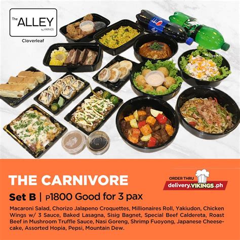 The Alley by Vikings Cloverleaf — Set Menu.